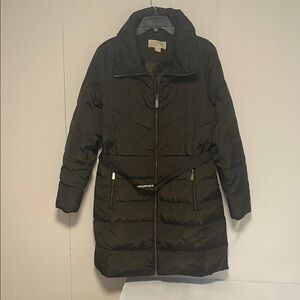 Michael Kors Dark Olive Puffer Coat new size large